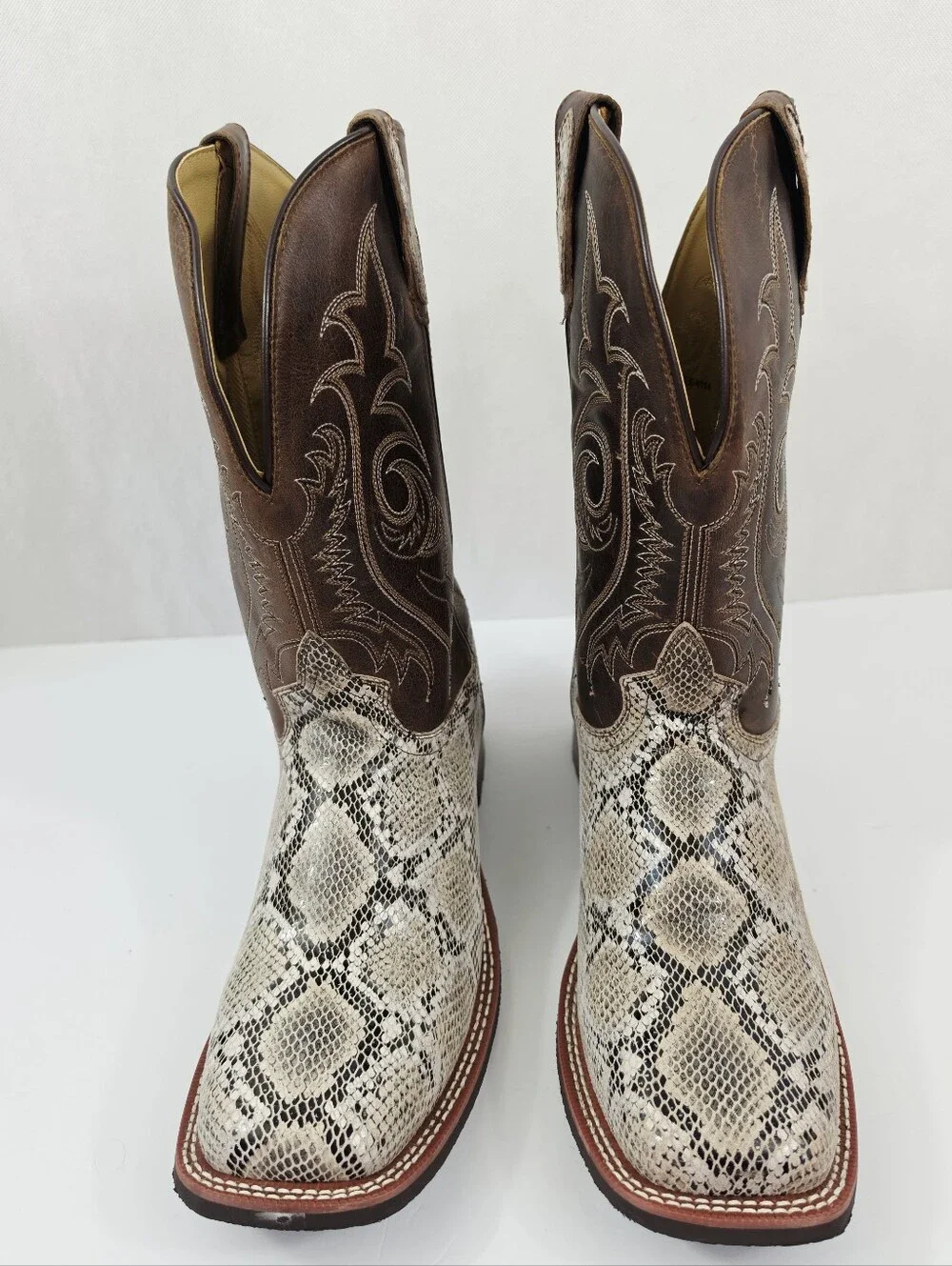 New Smoky Mountain Snakeprint Cowboy Boots